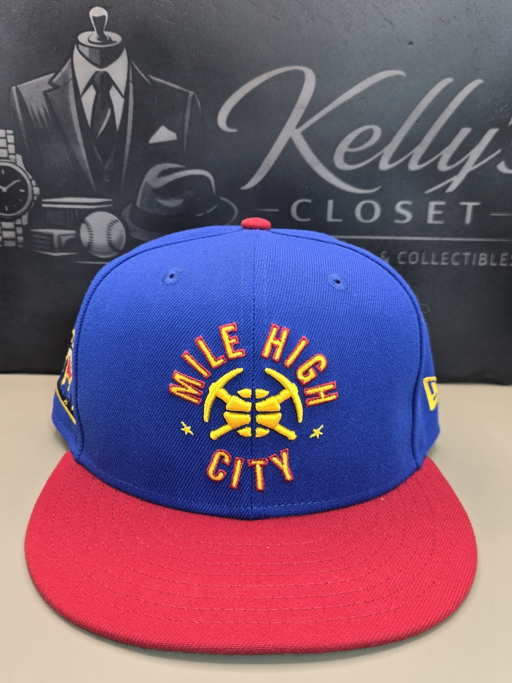 New Era 9FIFTY Denver Nuggets Mile High City Snapback Hat Blue Red NBA Cap NWOT